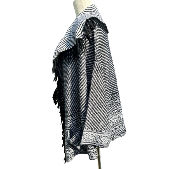 Joie Jocope Open Front Jacquard Cardigan Size Medium - Picture 6 of 9
